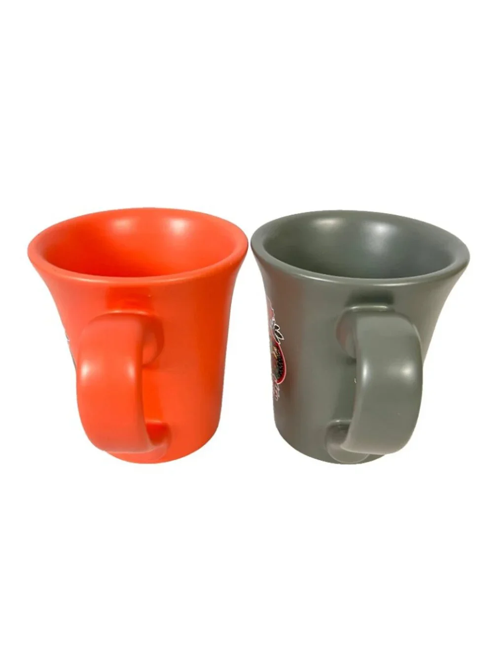 Kauai Coffee Estate Reserve 2 Coffee Mug Lot Heavy Satin Orange Sage Hawaii